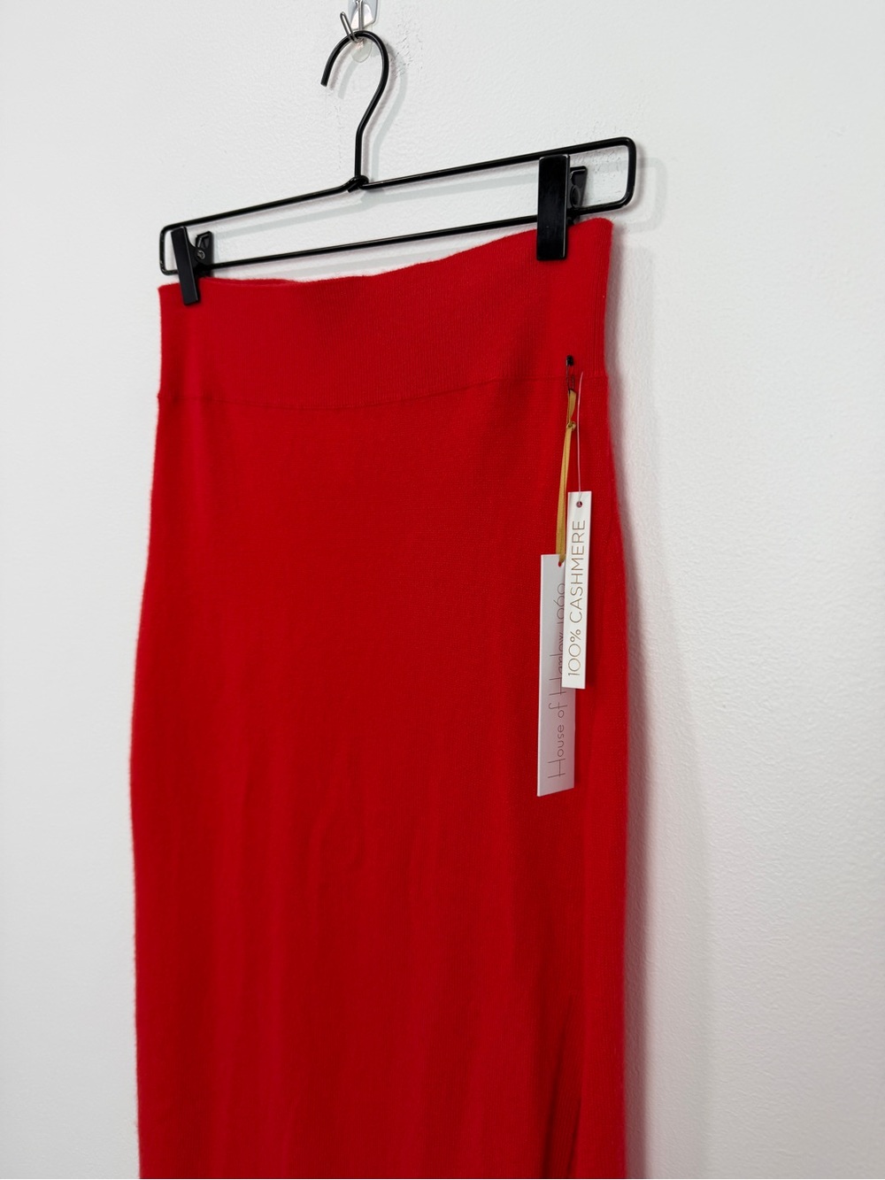 House of Harlow 1960 100% Cashmere Skirt Red NwT Size Medium - Picture 2 of 5